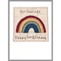 Personalised Rainbow New Baby Boy / 1st Birthday Card, thumbnail 11 of 12