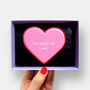 Personalised Pink Heart Letterbox Cookie, thumbnail 1 of 9