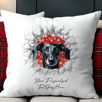 Personalised Christmas Whippet Break Through, 5 of 10