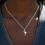 Sterling Silver Flamingo Necklace, thumbnail 1 of 8