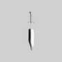 Knife Single Earring In Sterling Silver Or Gold Plated, thumbnail 2 of 4