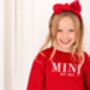 Christmas Mama Est Embroidered Personalised Sweatshirt With Optional Matching Mini, thumbnail 4 of 12