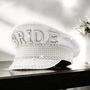 Personalised Pearl And Diamante Bride Hat, thumbnail 1 of 7