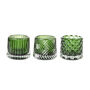 Green Retro Style Cut Glass Tea Light Holders, thumbnail 2 of 2