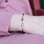 Minimalistic Black Beaded Crystal Slim Mangalsutra Bracelet, thumbnail 1 of 6
