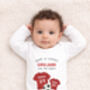 Personalised England Football Baby Outfit, thumbnail 4 of 9