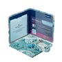 Blue Badge Permit Cover And Radar Key With Matching Key Ring In William Morris Acanthus Teal, thumbnail 2 of 4