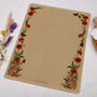A4 Kraft Letter Writing Paper With Rabbit And Poppies, thumbnail 3 of 4