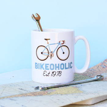 Personalised Bikeoholic Ceramic Mug, 3 of 5