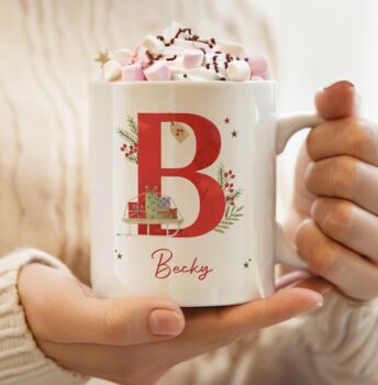 Personalised Christmas Letter Mug, 2 of 5