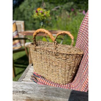 Leather Handled Seagrass Basket, 3 of 3