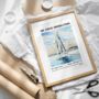 Personalised Ordination Sail Print Ordination Gift, thumbnail 2 of 8