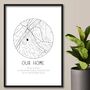 Personalised First Home Gift, Housewarming Map Print, thumbnail 5 of 8