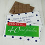 40 And Fabulous! Personalised Chocolate Bar, thumbnail 1 of 4