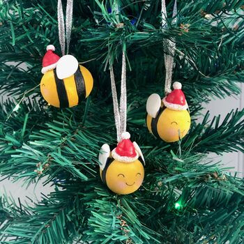 Christmas Set Of Bumble Bees, 3 of 6