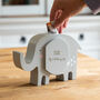 Personalised My First Elephant Money Box New Baby Gift, thumbnail 2 of 6