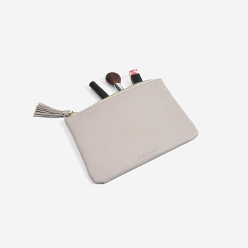 Taupe Pouch Clutch Bag, 3 of 4
