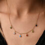 Birthstone Charm Station Necklace, thumbnail 10 of 10