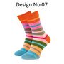 High Quality Cotton Mix Multi Colour Striped Socks, thumbnail 4 of 12