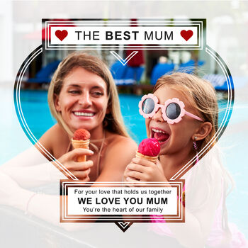 The World’s Best Mum Personalised Photo Slate Gift For Mum, 3 of 6