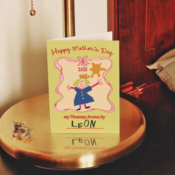 Personalised Draw Your Own Mother's Day Card, 2 of 5