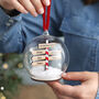 Personalised Family Christmas Sign Post Bauble, thumbnail 2 of 6