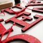 Red Initial Hanging Christmas Decoration, thumbnail 5 of 8