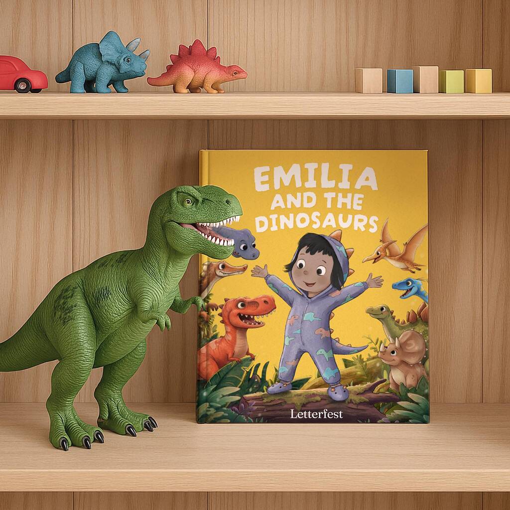 Personalised Children's Dinosaur Story Book, 1 of 10