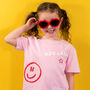 Children's Personalised Name Scribble Smiley T Shirt, thumbnail 1 of 9