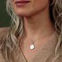 Engraved Pebble Necklace, Sterling Silver, thumbnail 3 of 7