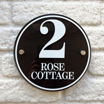 Personalised House Sign Road, Number And Design, 3 of 10