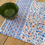 Set Of Indian Hand Block Printed Placemats, Blue, thumbnail 2 of 11