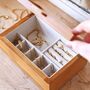 Glass Top Wooden Jewellery Box, thumbnail 2 of 11