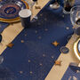 Navy Blue Glitter Christmas Table Runner Two.5m, thumbnail 1 of 5