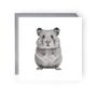 Adorable Hand Drawn Hamster Greeting Card, thumbnail 1 of 4