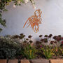 Rusted Rooster Metal Wall Art Gift For New Garden Decor, thumbnail 7 of 10