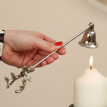 Silver Stag Head Candle Snuffer Gift, 4 of 7