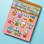 Bubble Tea Sticker Sheet | Cute Stickers, thumbnail 4 of 4