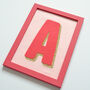 Personalised Initial Decoration Framed Wall Art, thumbnail 3 of 6