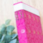 Notebook With Soft Cover From Pink Saree Fabric, thumbnail 2 of 9