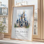 Disney Orlando Travel Art Print Poster, thumbnail 2 of 7