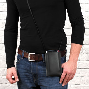 Personalised Italian Leather Phone Cross Body Sling, 3 of 5