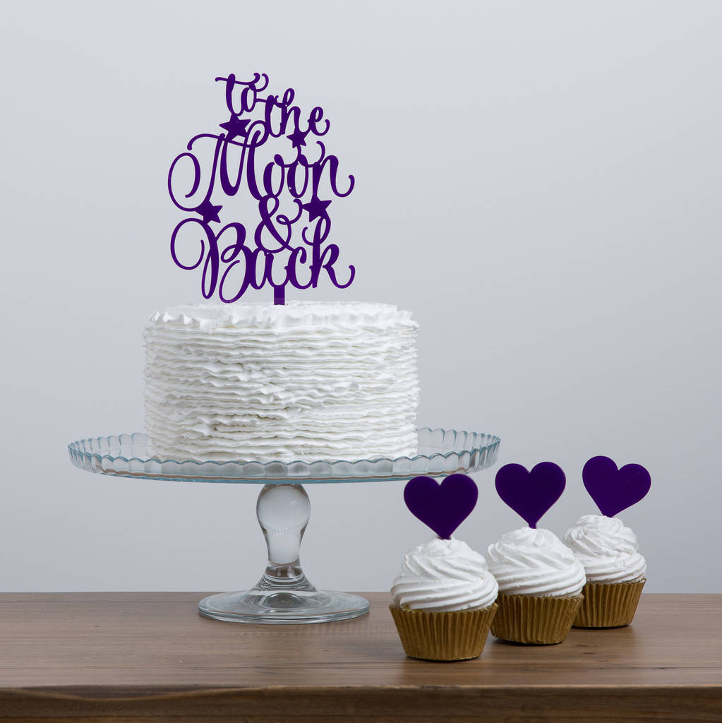 Download To The Moon And Back Quote Cake Topper By Funky Laser ...