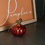 Glass Pumpkin Hanging Halloween Decoration, thumbnail 2 of 2