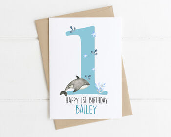 Personalised Children's Birthday Card Under The Sea, 6 of 8