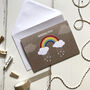 Rainbow Missing You Card, thumbnail 1 of 6