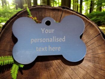 Personalised Engraved Dog Tag – Paw Or Bone Shape, 8 of 8