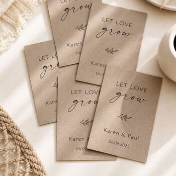 Let Love Grow Eco Friendly Wildflower Wedding Favours, 4 of 7