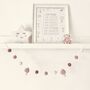 Pink And Peach Blossom Toadstool Garland, thumbnail 5 of 9