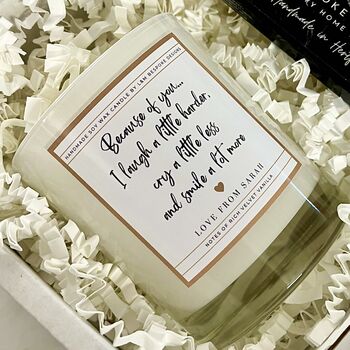 Friendship Quote Scented Candle Gift Set, 6 of 8